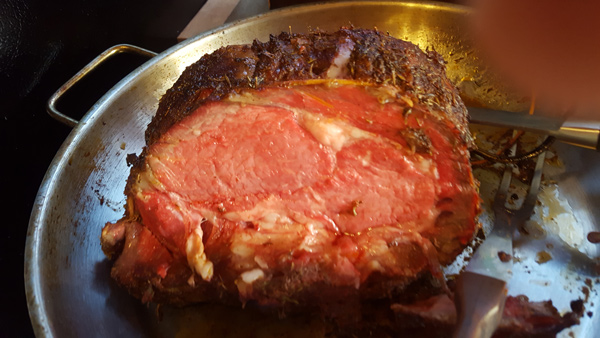 A beautifully done reverse-seared roast